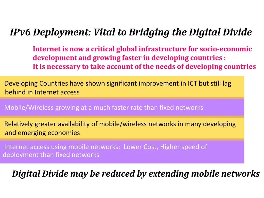 ipv6 deployment vital to bridging the digital