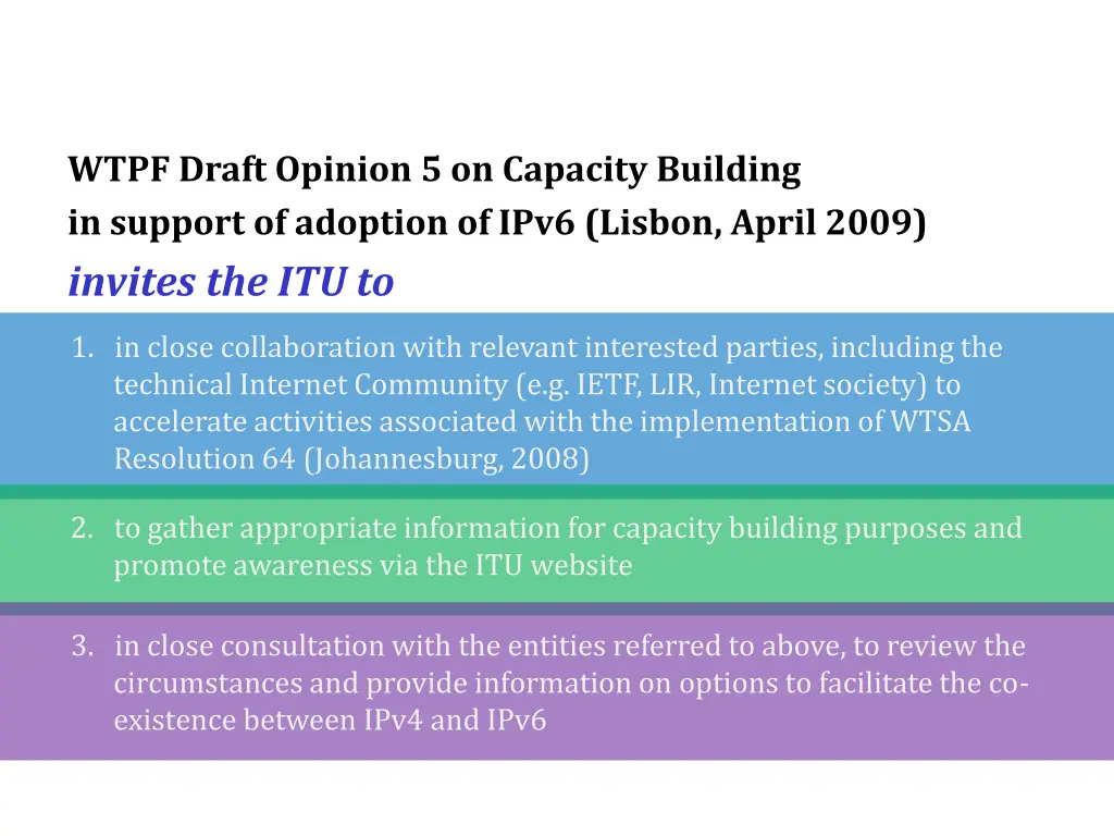 wtpf draft opinion 5 on capacity building