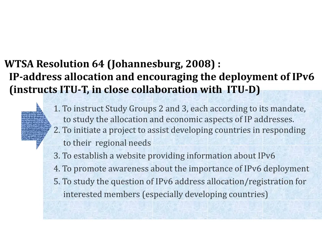 wtsa resolution 64 johannesburg 2008 ip address