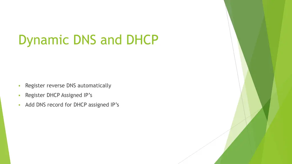 dynamic dns and dhcp