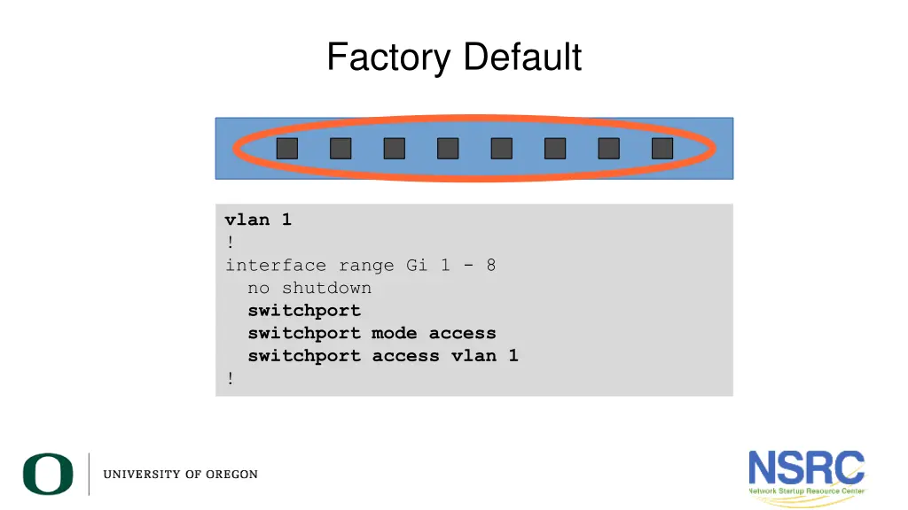 factory default