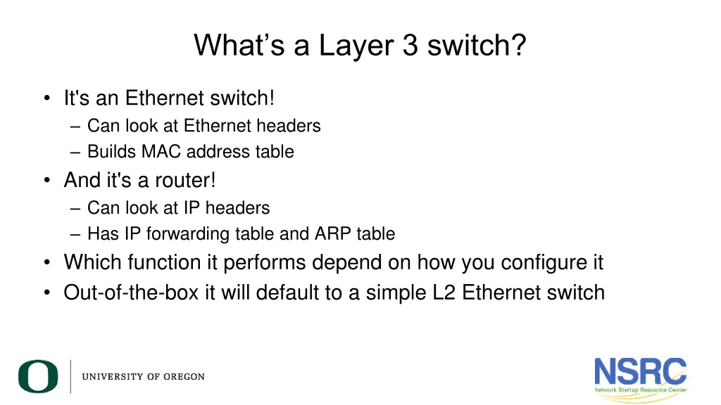 what s a layer 3 switch