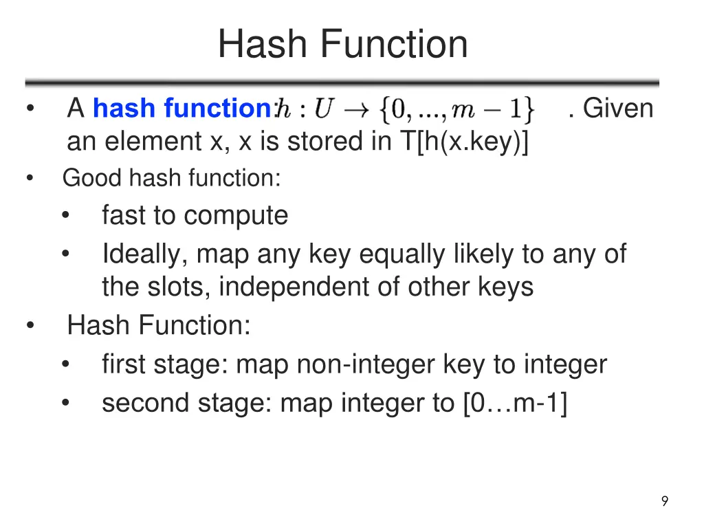 hash function