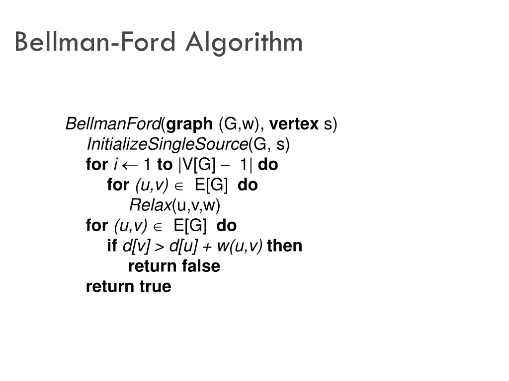 bellman ford algorithm