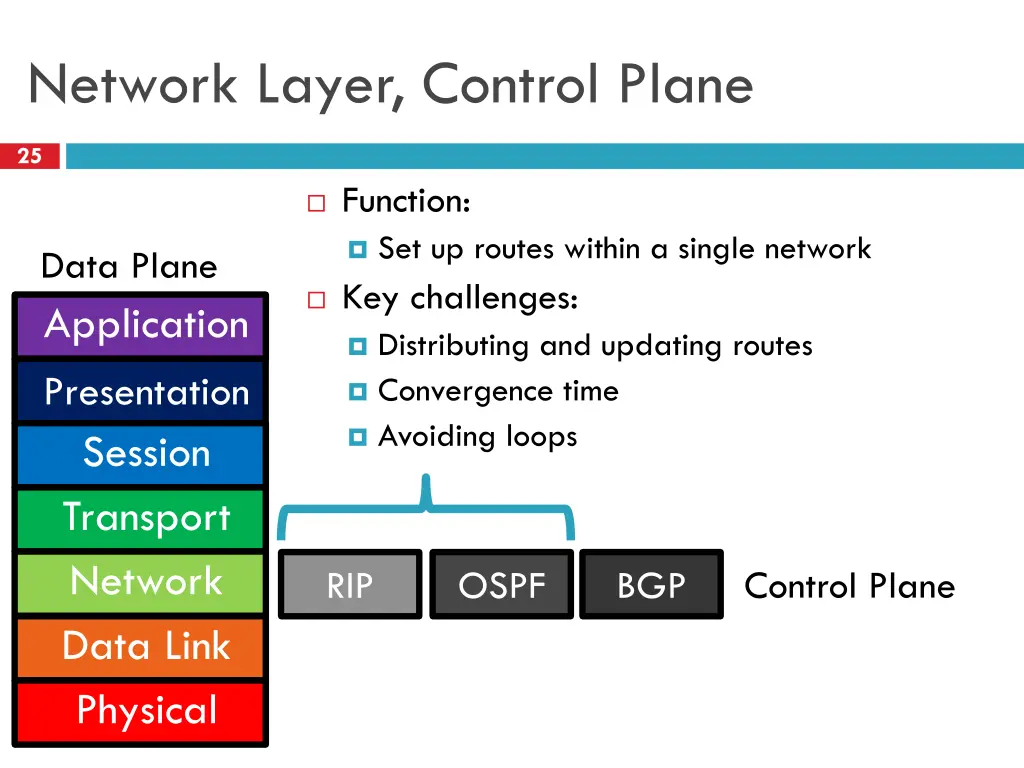 network layer control plane