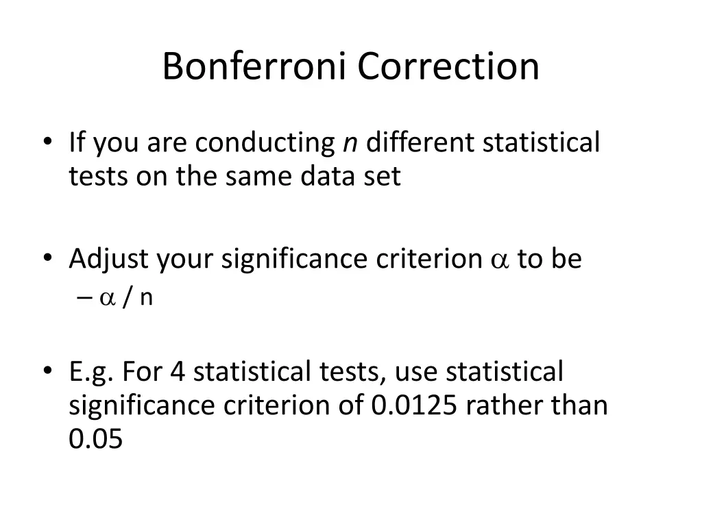 bonferroni correction 5