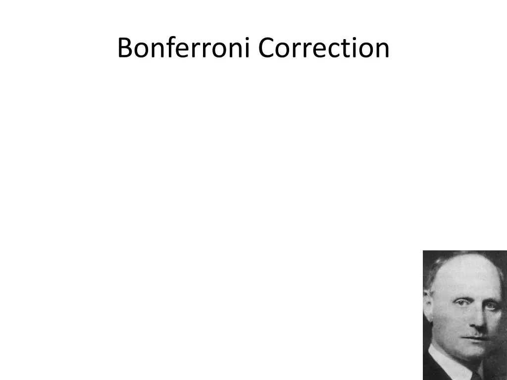 bonferroni correction