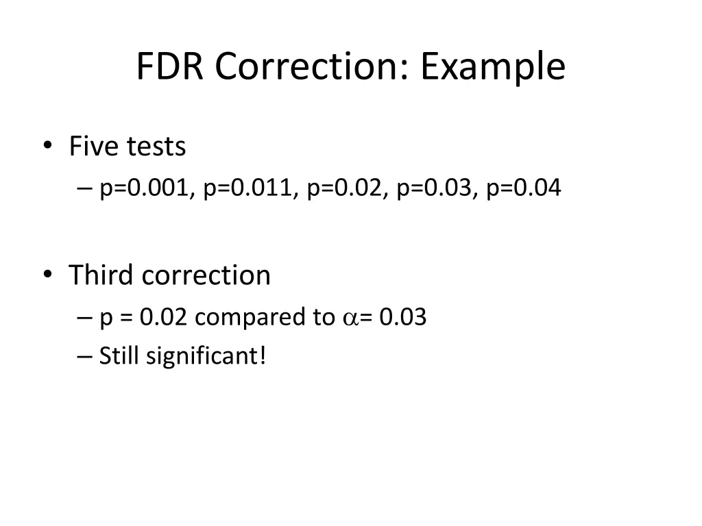 fdr correction example 2