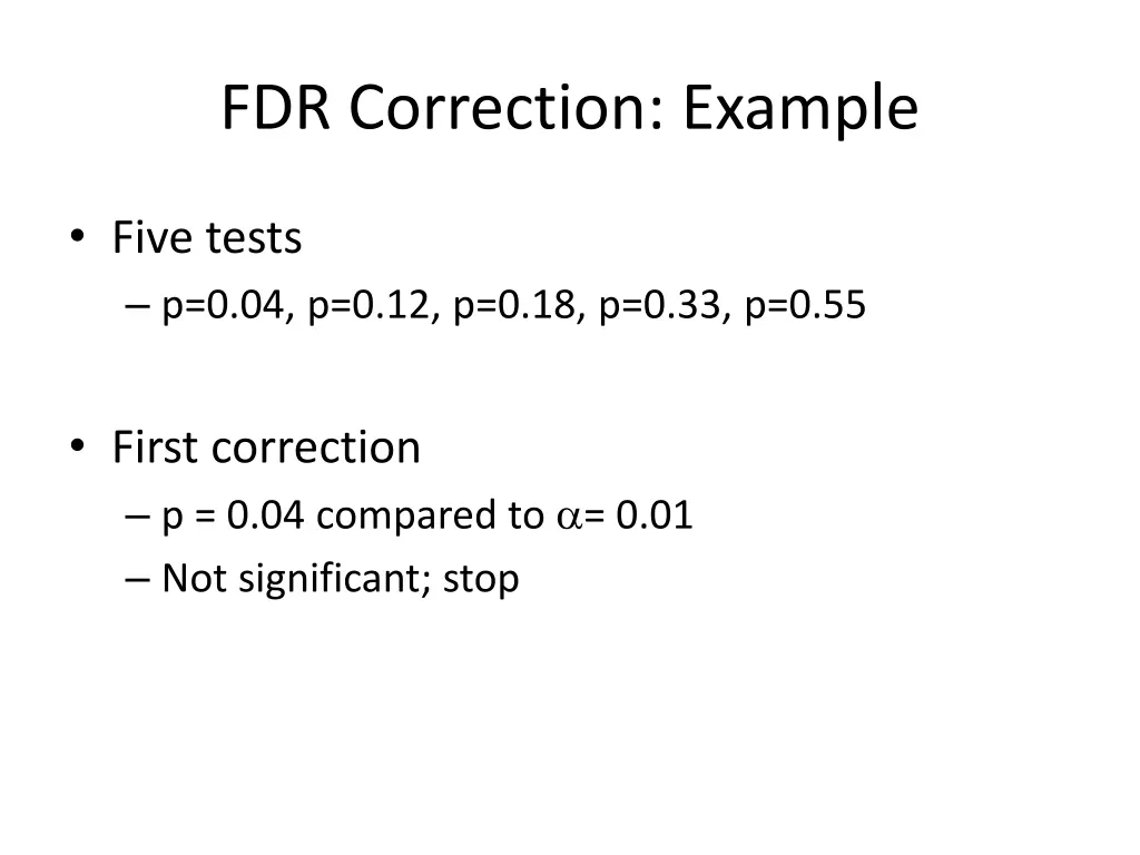 fdr correction example 5