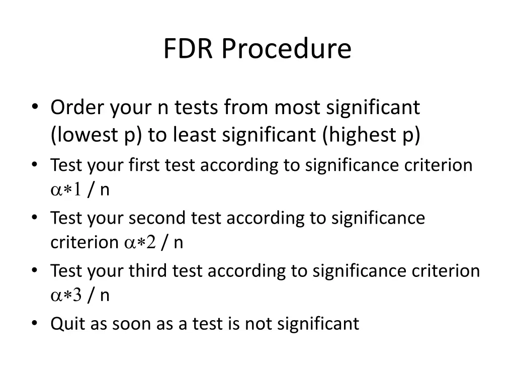 fdr procedure