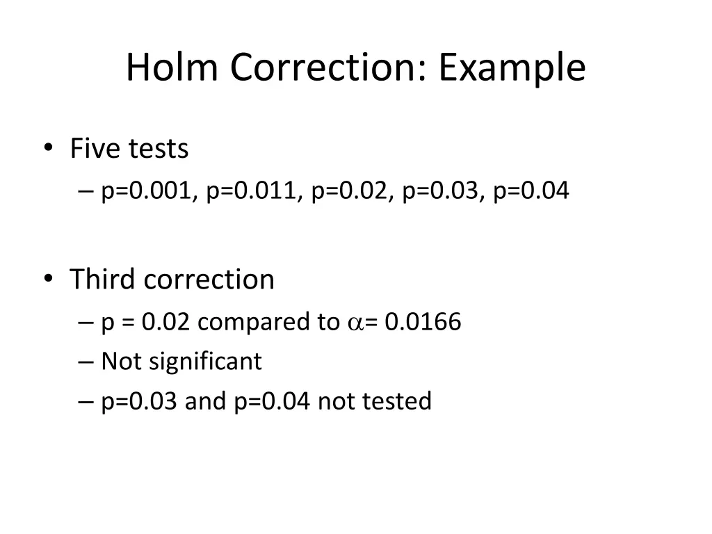 holm correction example 4