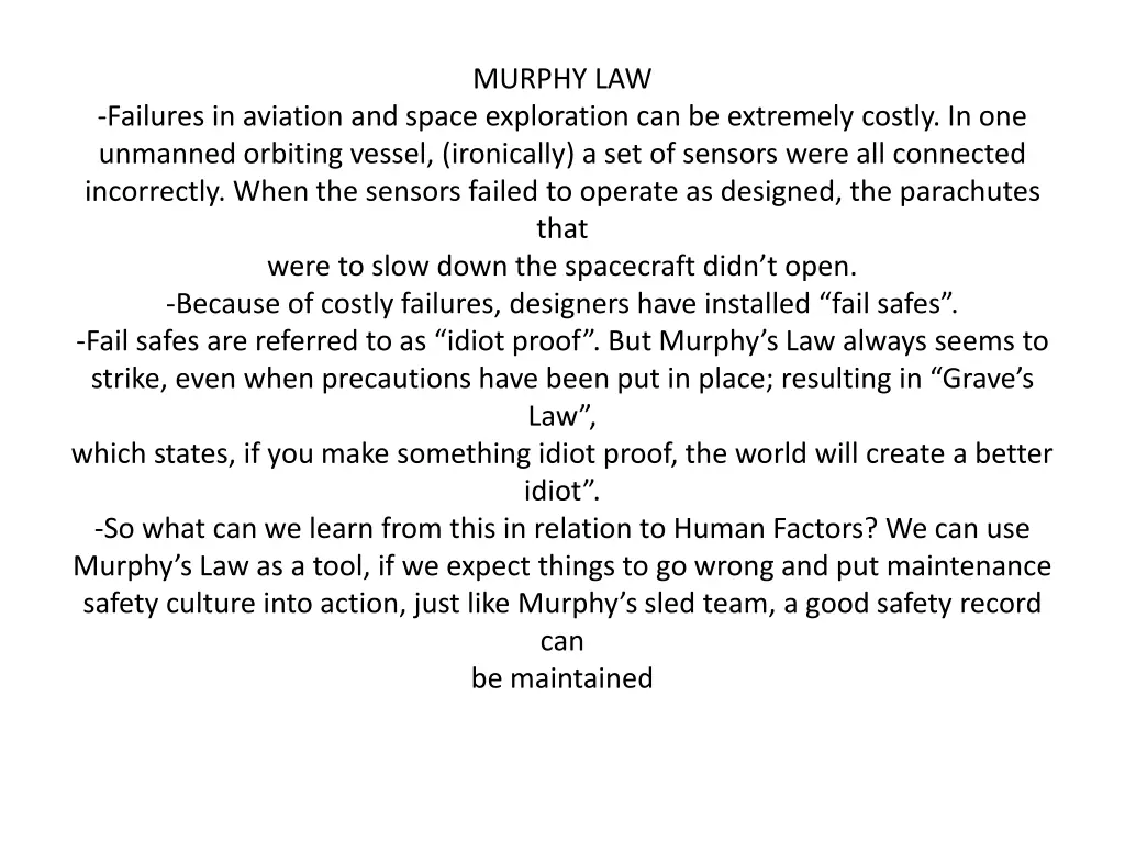 murphy law 1