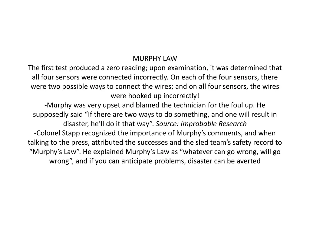 murphy law