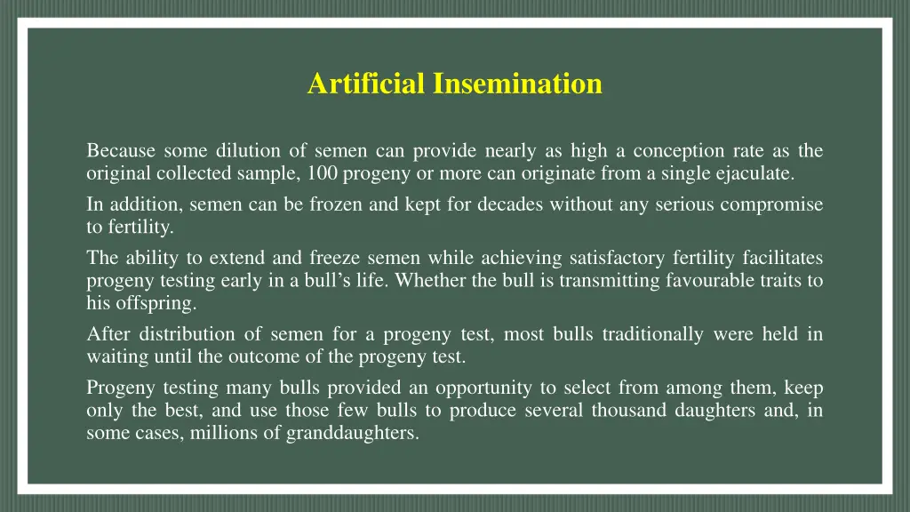 artificial insemination