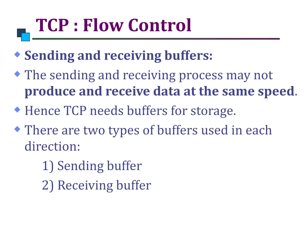 tcp flow control