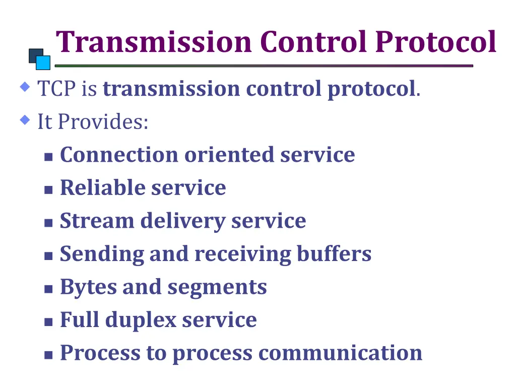 transmission control protocol