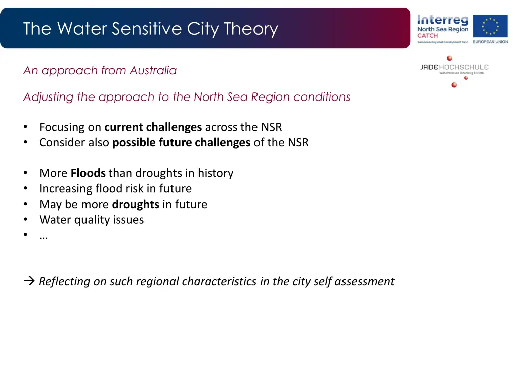 the water sensitive city theory 4