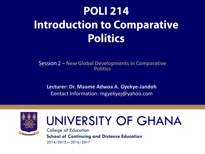 new global developments in comparative politics