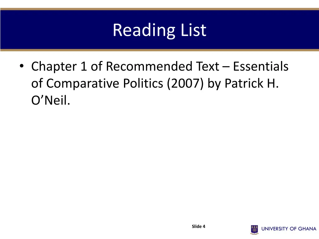 reading list