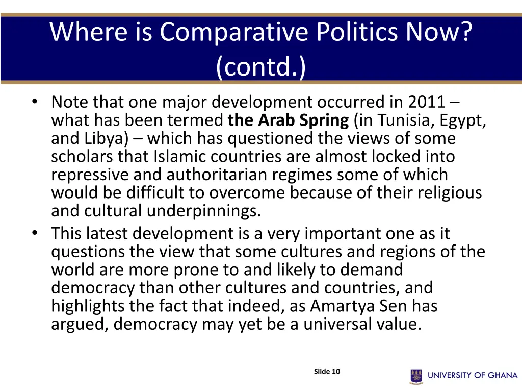 where is comparative politics now contd note that