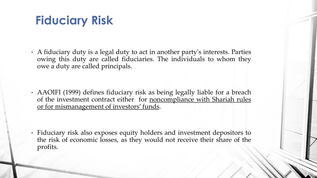 fiduciary risk