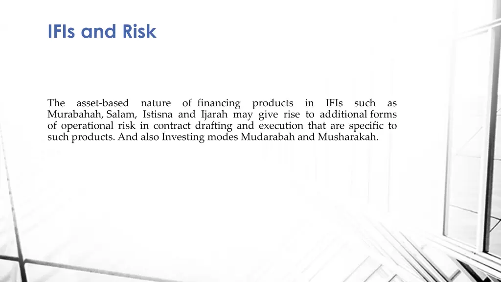 ifis and risk