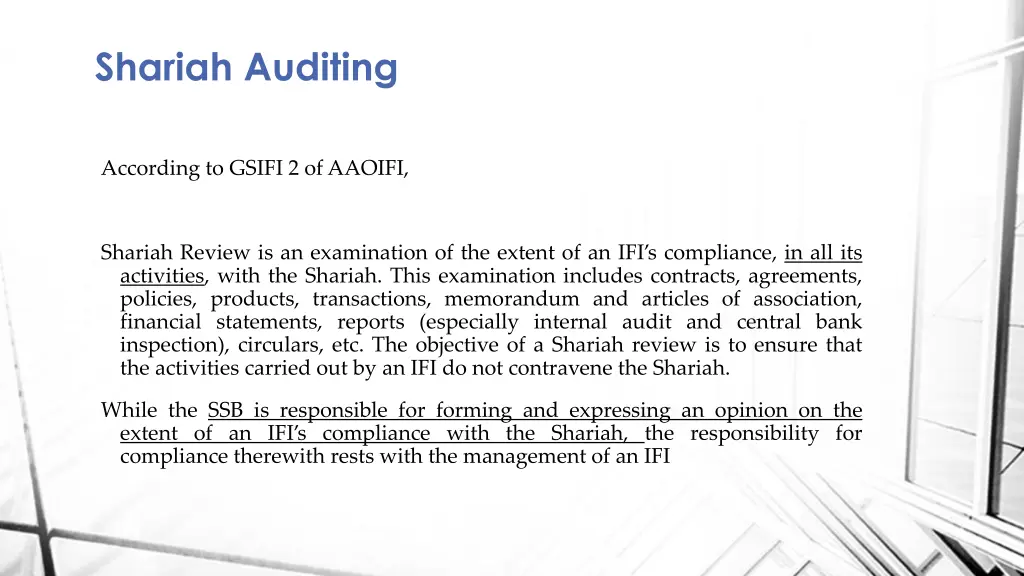 shariah auditing 1