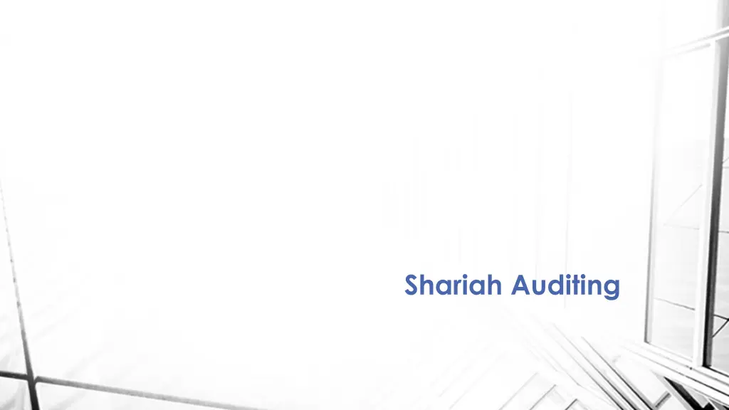 shariah auditing