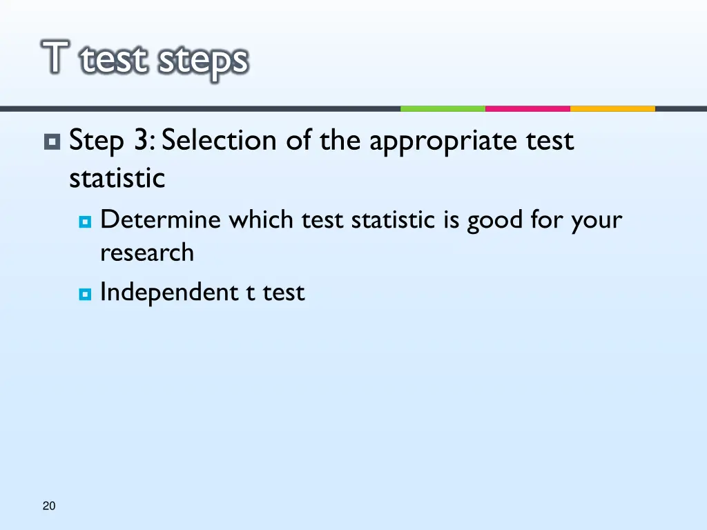 t test steps 2