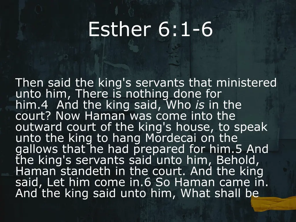 esther 6 1 6 1