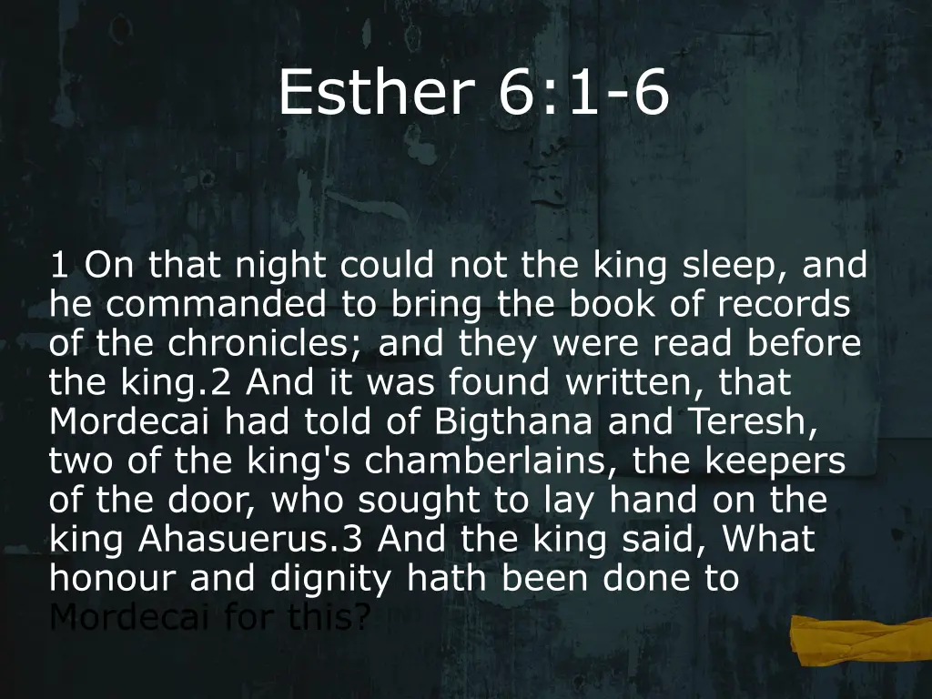 esther 6 1 6