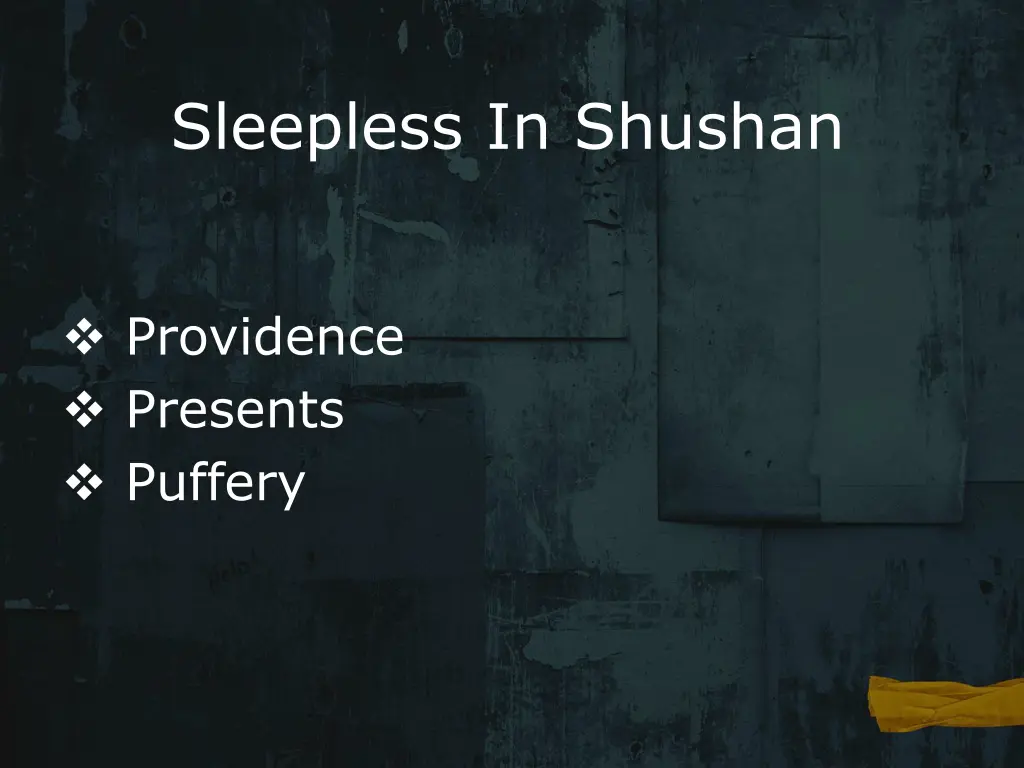 sleepless in shushan 1