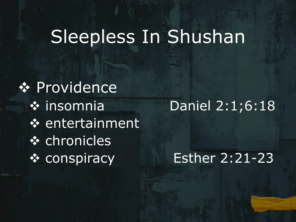 sleepless in shushan 2