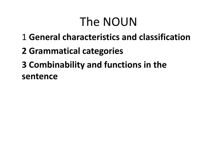 the noun