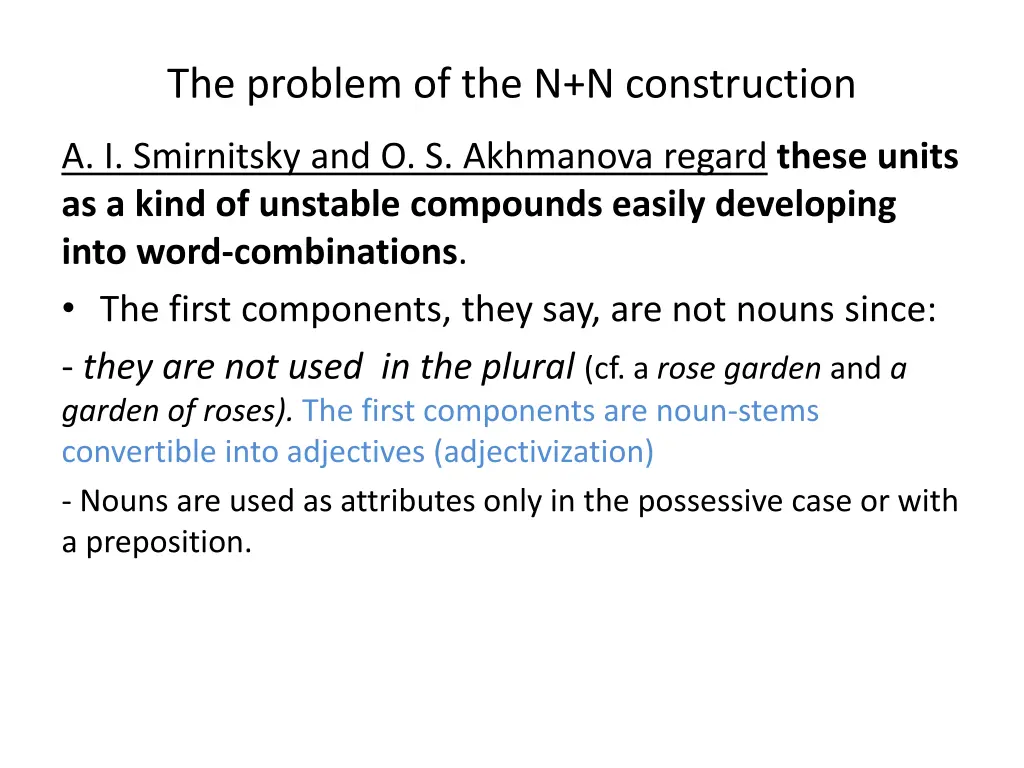 the problem of the n n construction