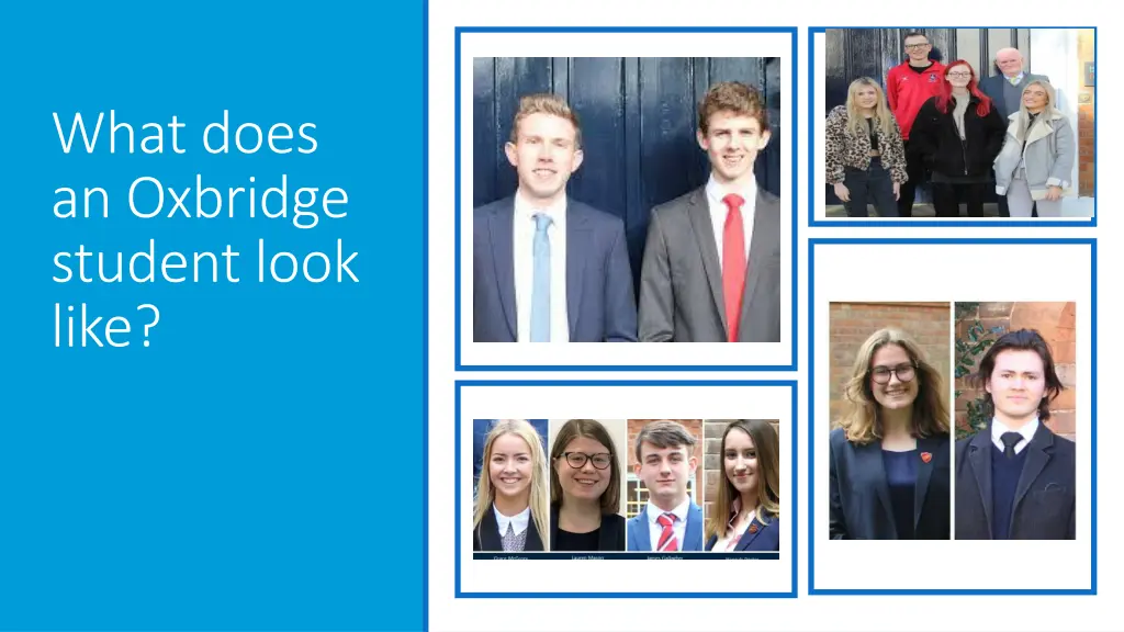 what does an oxbridge student look like