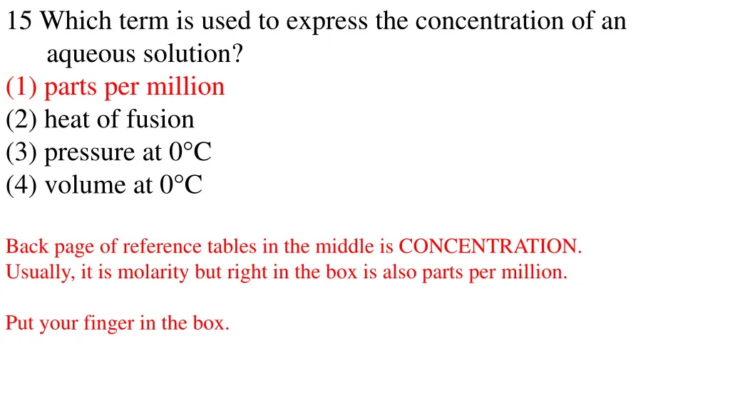 15 which term is used to express 1