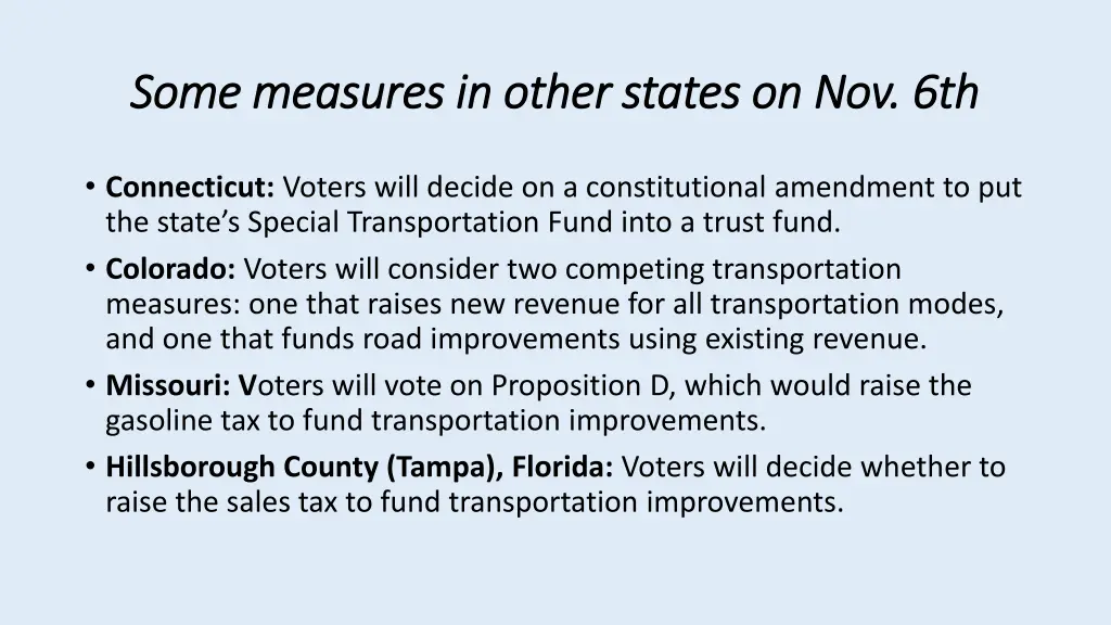 some measures in other states on nov 6th some