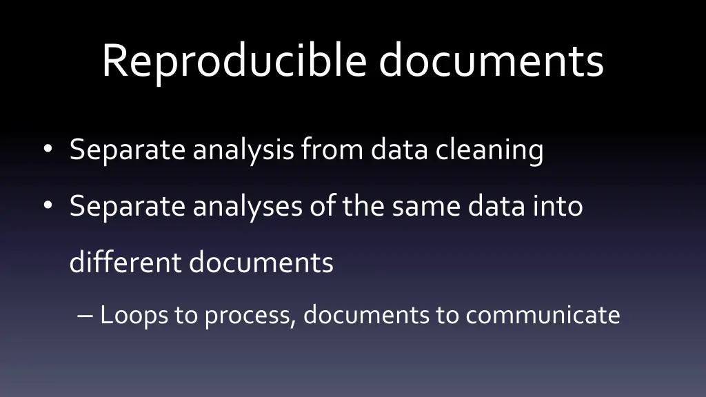 reproducible documents