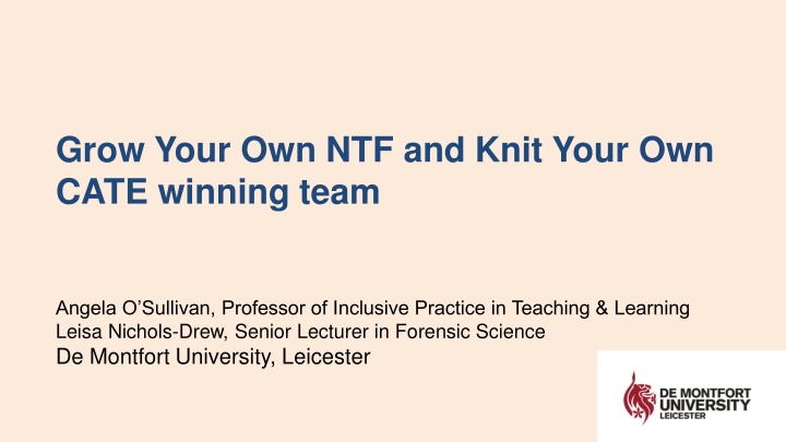 grow your own ntf and knit your own cate winning