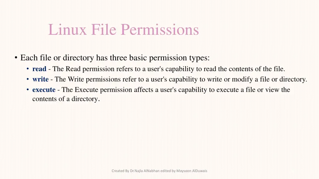 linux file permissions 2