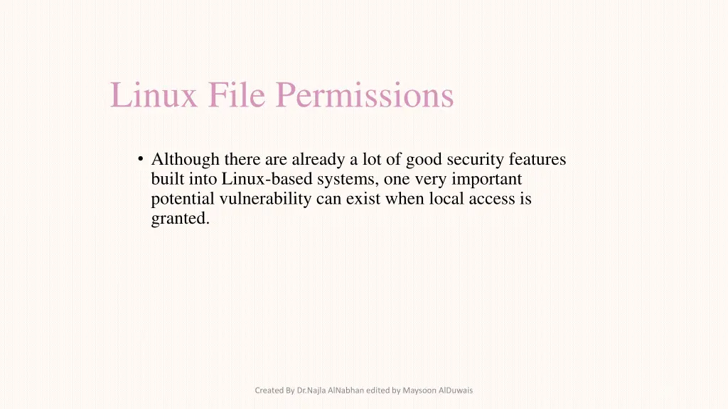 linux file permissions