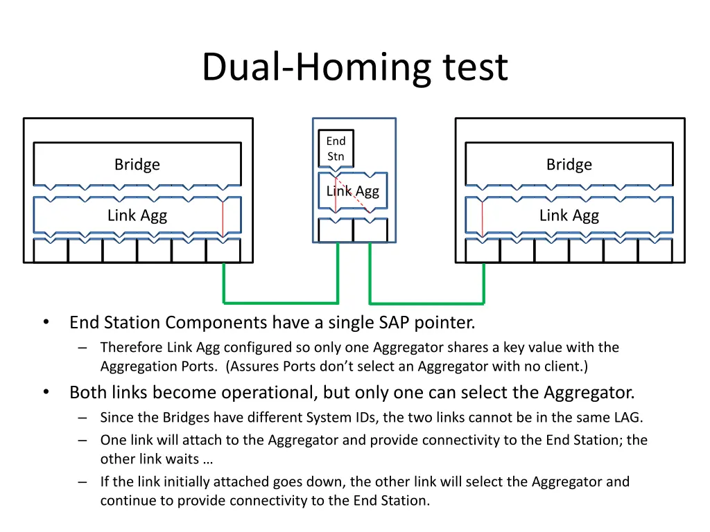 dual homing test