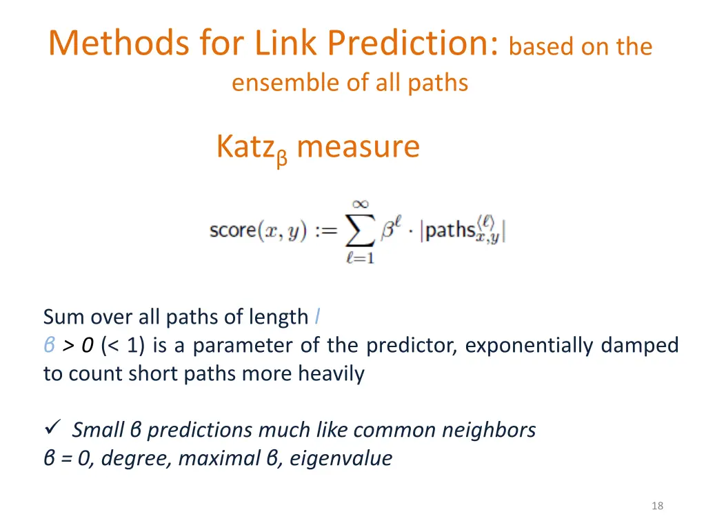 methods for link prediction based on the ensemble 1