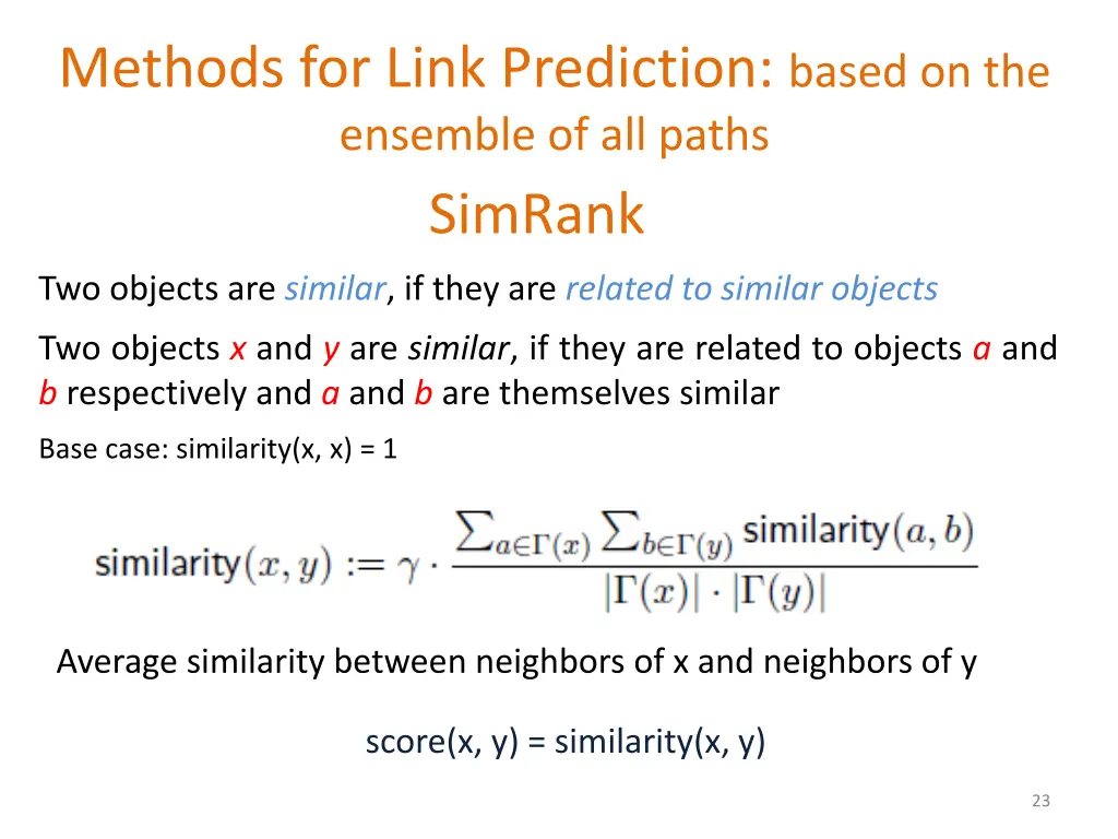 methods for link prediction based on the ensemble 6