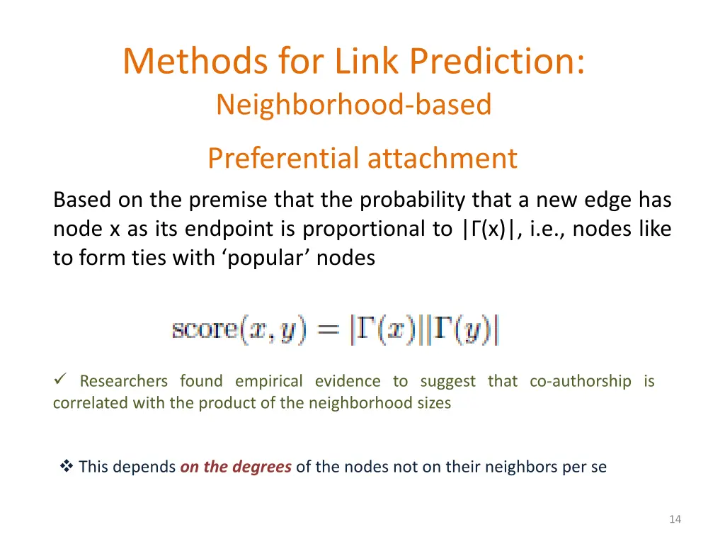 methods for link prediction neighborhood based 3