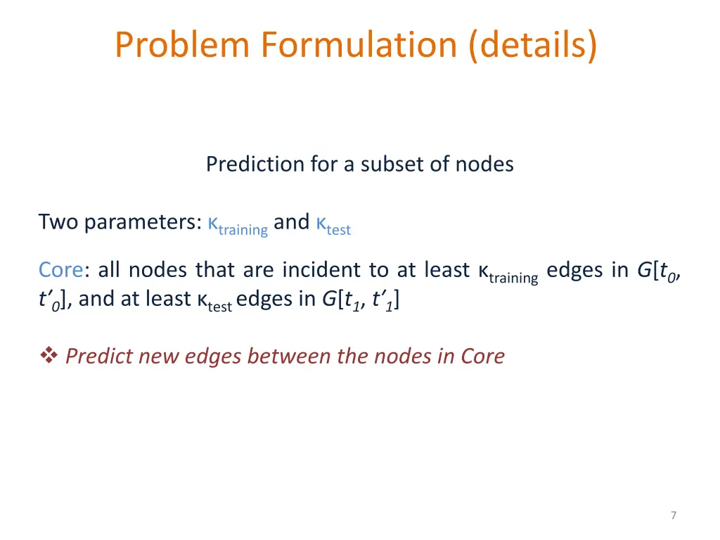 problem formulation details 1