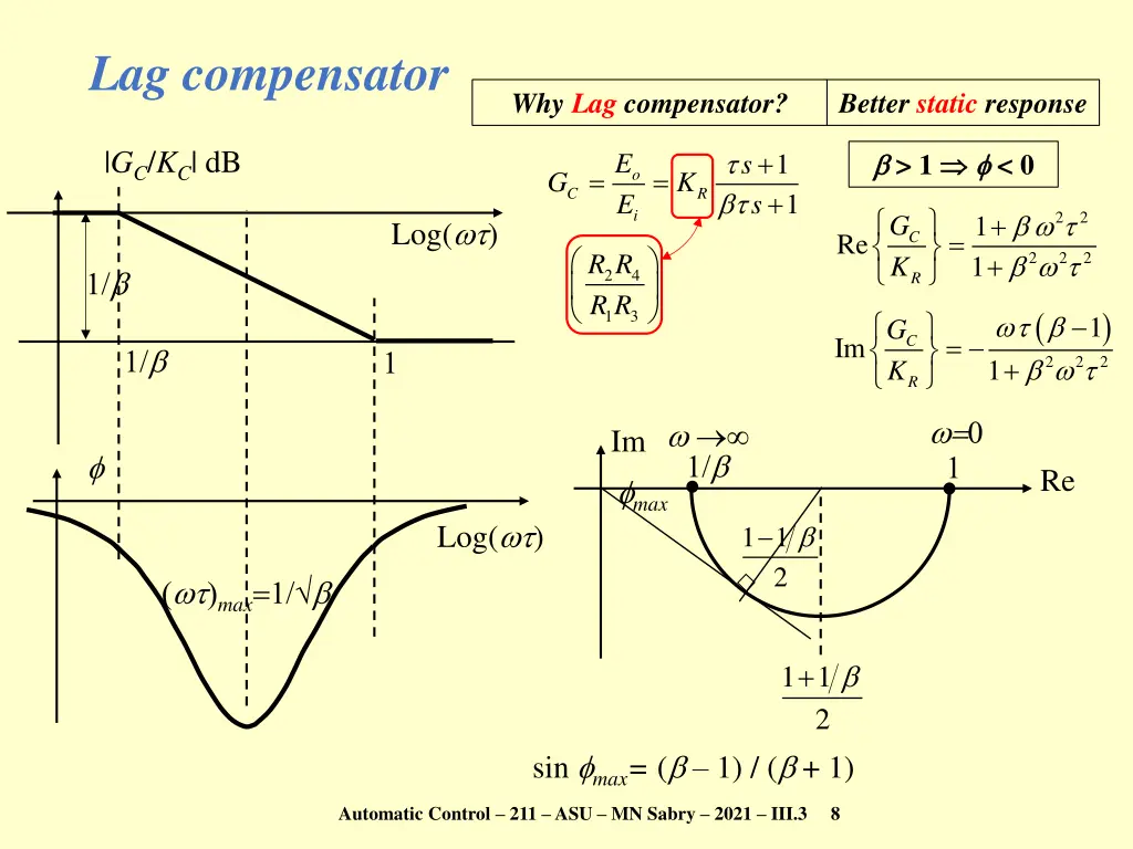 lag compensator