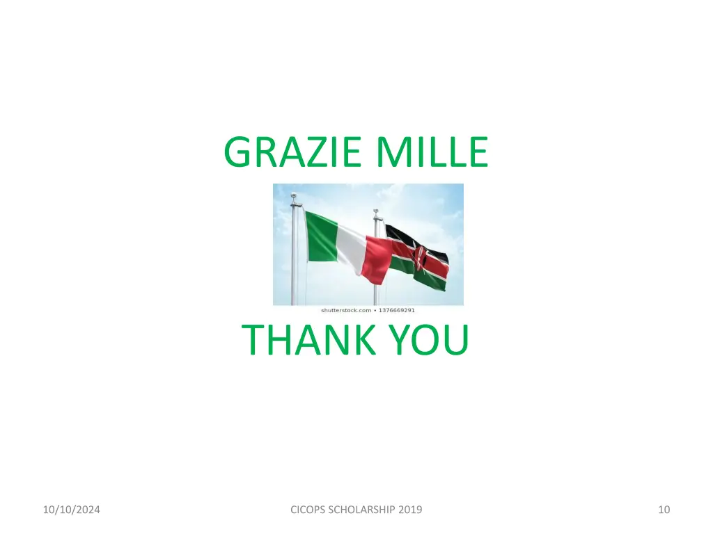 grazie mille