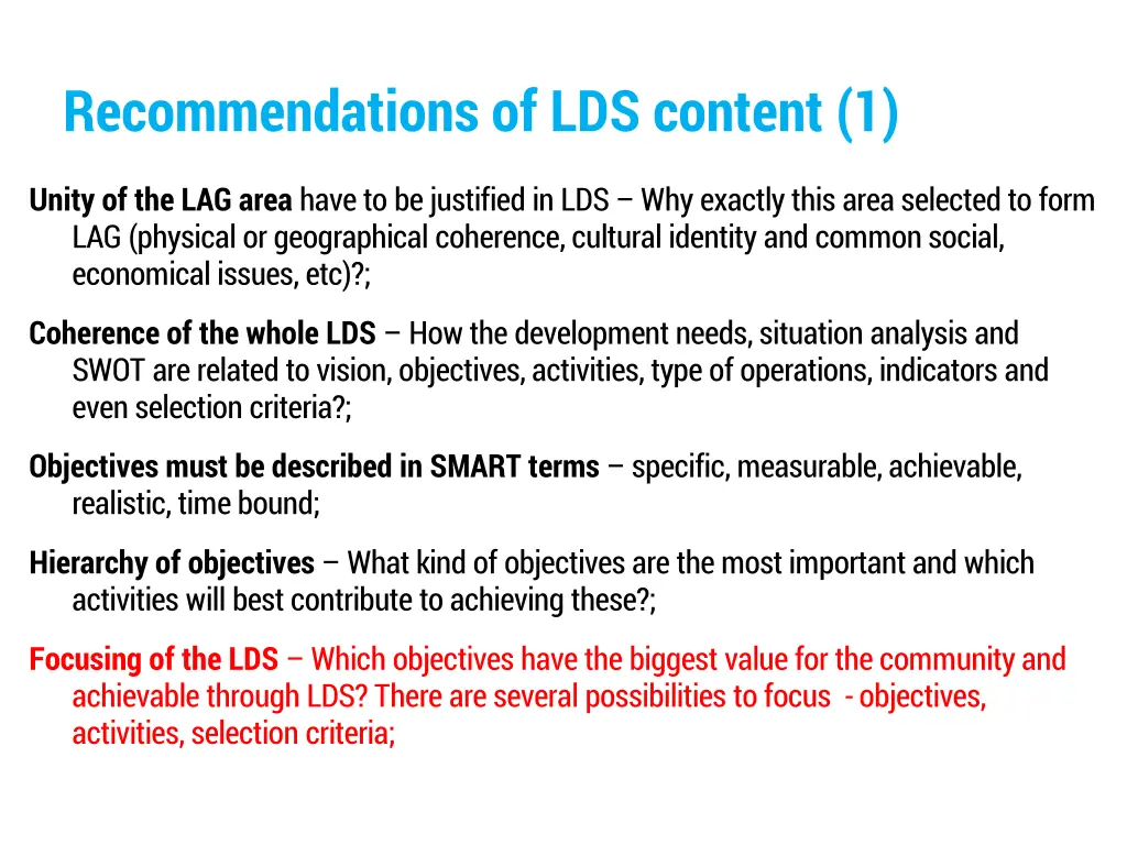 recommendations of lds content 1